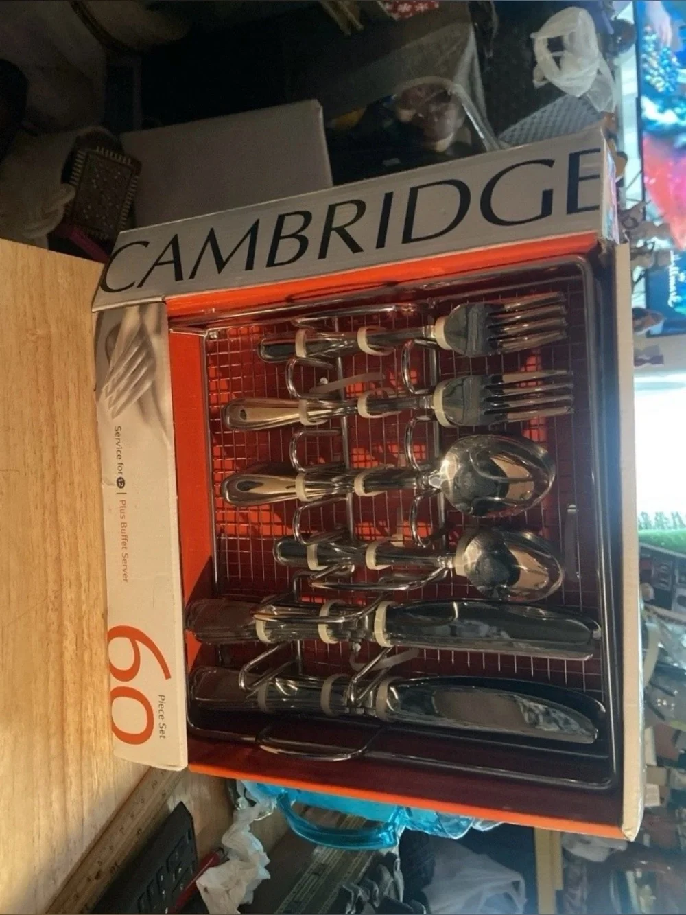 Service For 12 CAMBRIDGE Allure MirGlossy Stainless Steel Flatware China 60 Pcs